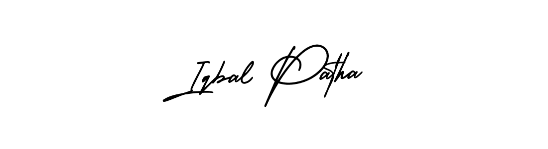 Iqbal Patha stylish signature style. Best Handwritten Sign (AmerikaSignatureDemo-Regular) for my name. Handwritten Signature Collection Ideas for my name Iqbal Patha. Iqbal Patha signature style 3 images and pictures png