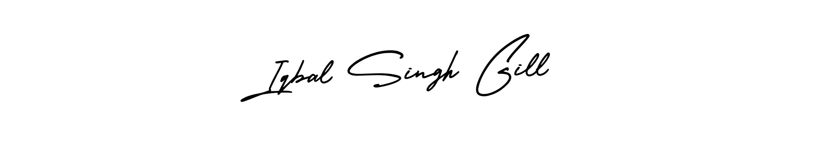 How to Draw Iqbal Singh Gill signature style? AmerikaSignatureDemo-Regular is a latest design signature styles for name Iqbal Singh Gill. Iqbal Singh Gill signature style 3 images and pictures png