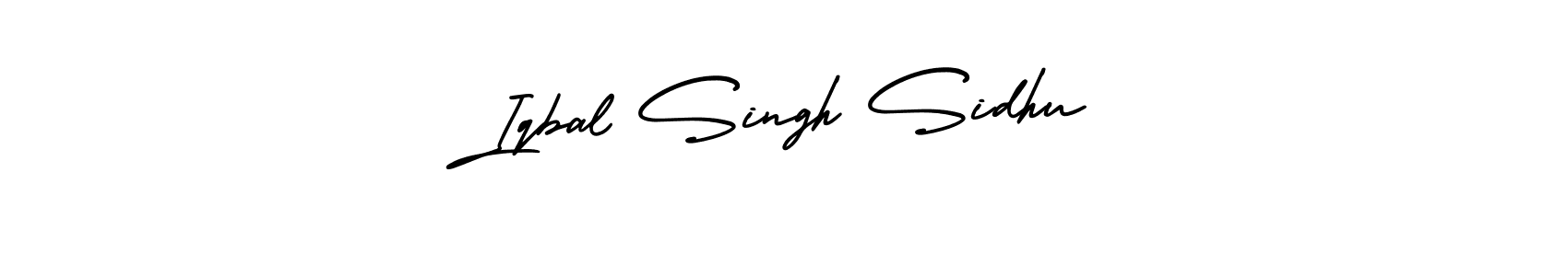 Make a beautiful signature design for name Iqbal Singh Sidhu. With this signature (AmerikaSignatureDemo-Regular) style, you can create a handwritten signature for free. Iqbal Singh Sidhu signature style 3 images and pictures png