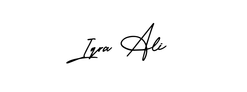 Similarly AmerikaSignatureDemo-Regular is the best handwritten signature design. Signature creator online .You can use it as an online autograph creator for name Iqra Ali. Iqra Ali signature style 3 images and pictures png