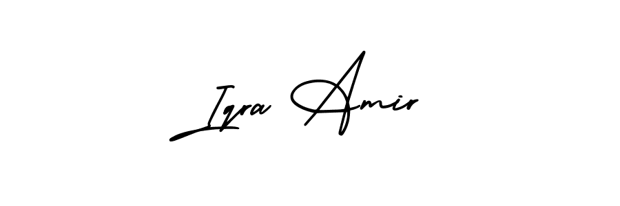 Best and Professional Signature Style for Iqra Amir. AmerikaSignatureDemo-Regular Best Signature Style Collection. Iqra Amir signature style 3 images and pictures png