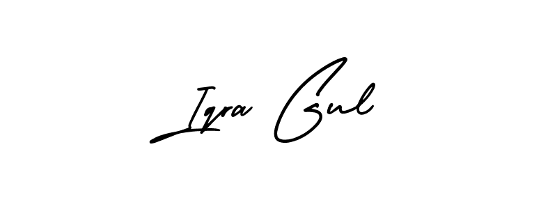 How to Draw Iqra Gul signature style? AmerikaSignatureDemo-Regular is a latest design signature styles for name Iqra Gul. Iqra Gul signature style 3 images and pictures png