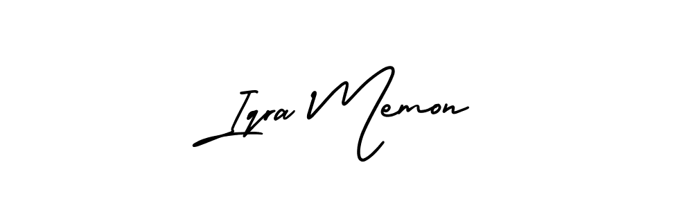 You can use this online signature creator to create a handwritten signature for the name Iqra Memon. This is the best online autograph maker. Iqra Memon signature style 3 images and pictures png