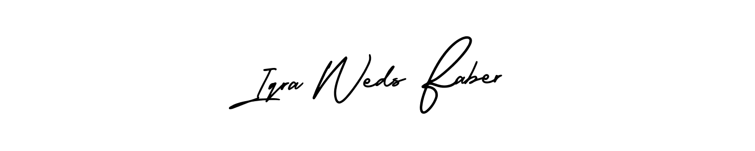 Once you've used our free online signature maker to create your best signature AmerikaSignatureDemo-Regular style, it's time to enjoy all of the benefits that Iqra Weds Faber name signing documents. Iqra Weds Faber signature style 3 images and pictures png