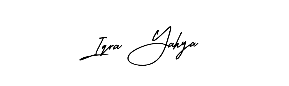 It looks lik you need a new signature style for name Iqra Yahya. Design unique handwritten (AmerikaSignatureDemo-Regular) signature with our free signature maker in just a few clicks. Iqra Yahya signature style 3 images and pictures png