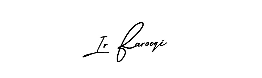 Design your own signature with our free online signature maker. With this signature software, you can create a handwritten (AmerikaSignatureDemo-Regular) signature for name Ir Farooqi. Ir Farooqi signature style 3 images and pictures png