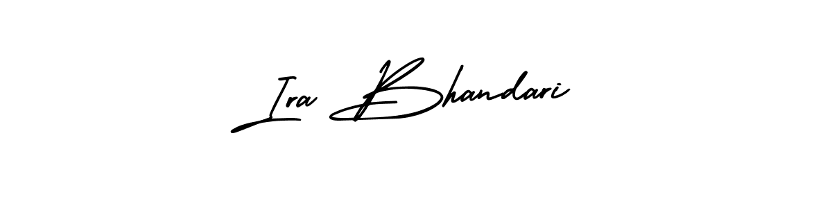 if you are searching for the best signature style for your name Ira Bhandari. so please give up your signature search. here we have designed multiple signature styles  using AmerikaSignatureDemo-Regular. Ira Bhandari signature style 3 images and pictures png