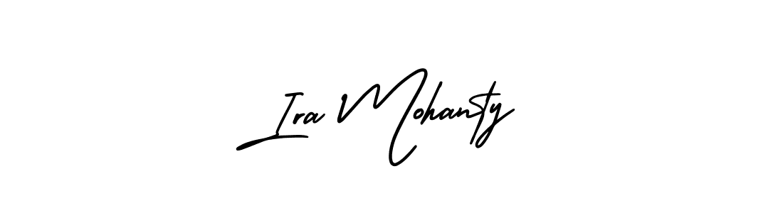 How to make Ira Mohanty name signature. Use AmerikaSignatureDemo-Regular style for creating short signs online. This is the latest handwritten sign. Ira Mohanty signature style 3 images and pictures png