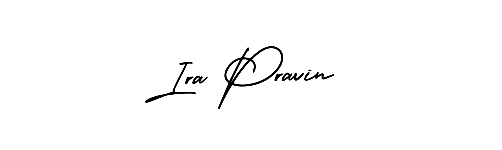 Make a short Ira Pravin signature style. Manage your documents anywhere anytime using AmerikaSignatureDemo-Regular. Create and add eSignatures, submit forms, share and send files easily. Ira Pravin signature style 3 images and pictures png