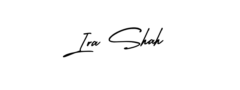 Use a signature maker to create a handwritten signature online. With this signature software, you can design (AmerikaSignatureDemo-Regular) your own signature for name Ira Shah. Ira Shah signature style 3 images and pictures png