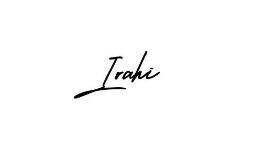 Make a beautiful signature design for name Irahi. With this signature (AmerikaSignatureDemo-Regular) style, you can create a handwritten signature for free. Irahi signature style 3 images and pictures png