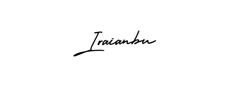 Use a signature maker to create a handwritten signature online. With this signature software, you can design (AmerikaSignatureDemo-Regular) your own signature for name Iraianbu. Iraianbu signature style 3 images and pictures png