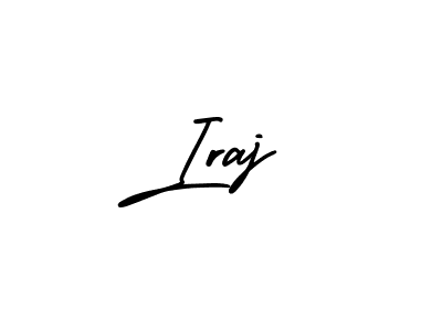 The best way (AmerikaSignatureDemo-Regular) to make a short signature is to pick only two or three words in your name. The name Iraj include a total of six letters. For converting this name. Iraj signature style 3 images and pictures png