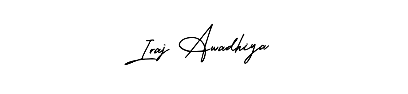 Make a short Iraj Awadhiya signature style. Manage your documents anywhere anytime using AmerikaSignatureDemo-Regular. Create and add eSignatures, submit forms, share and send files easily. Iraj Awadhiya signature style 3 images and pictures png