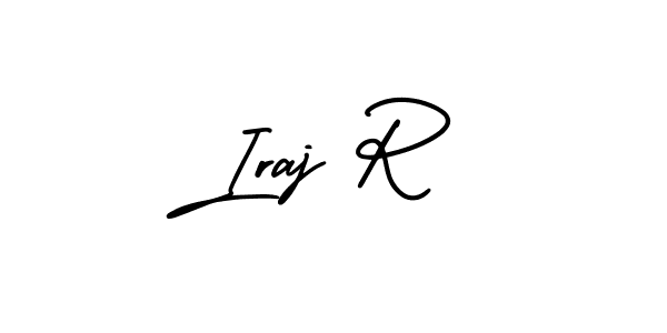 How to Draw Iraj R signature style? AmerikaSignatureDemo-Regular is a latest design signature styles for name Iraj R. Iraj R signature style 3 images and pictures png