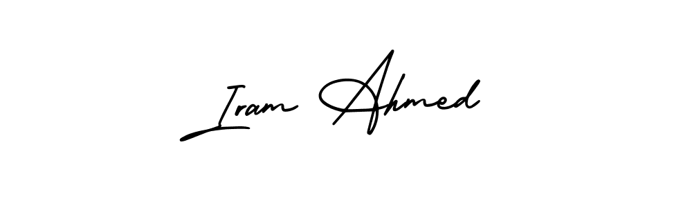 Check out images of Autograph of Iram Ahmed name. Actor Iram Ahmed Signature Style. AmerikaSignatureDemo-Regular is a professional sign style online. Iram Ahmed signature style 3 images and pictures png