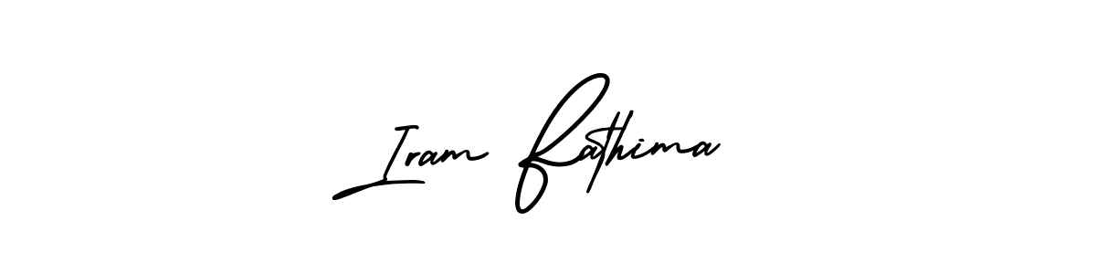 Also You can easily find your signature by using the search form. We will create Iram Fathima name handwritten signature images for you free of cost using AmerikaSignatureDemo-Regular sign style. Iram Fathima signature style 3 images and pictures png