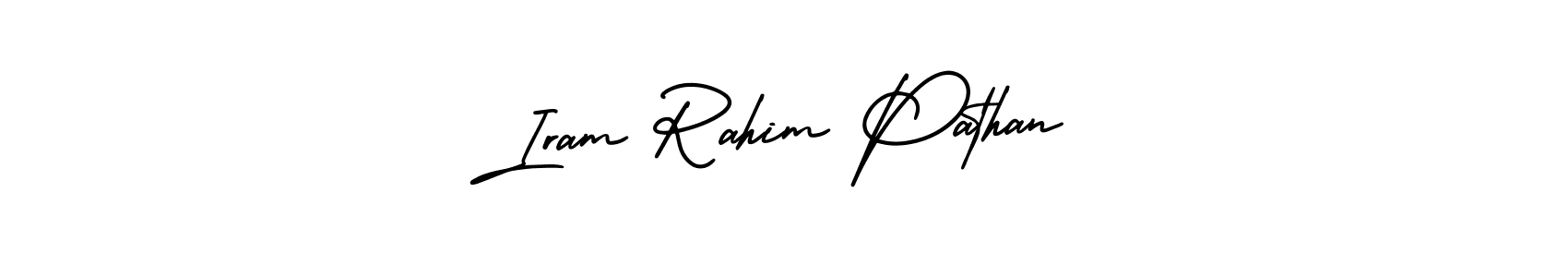 Also You can easily find your signature by using the search form. We will create Iram Rahim Pathan name handwritten signature images for you free of cost using AmerikaSignatureDemo-Regular sign style. Iram Rahim Pathan signature style 3 images and pictures png