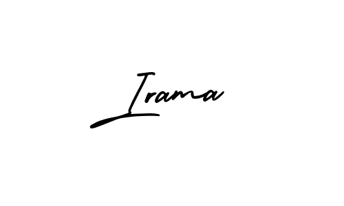 Make a beautiful signature design for name Irama. With this signature (AmerikaSignatureDemo-Regular) style, you can create a handwritten signature for free. Irama signature style 3 images and pictures png