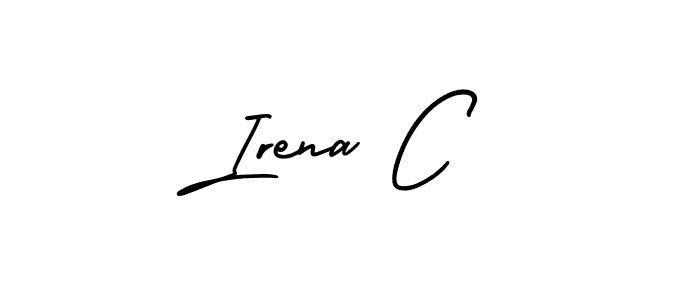 Make a short Irena C signature style. Manage your documents anywhere anytime using AmerikaSignatureDemo-Regular. Create and add eSignatures, submit forms, share and send files easily. Irena C signature style 3 images and pictures png