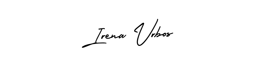 Irena Vrbos stylish signature style. Best Handwritten Sign (AmerikaSignatureDemo-Regular) for my name. Handwritten Signature Collection Ideas for my name Irena Vrbos. Irena Vrbos signature style 3 images and pictures png