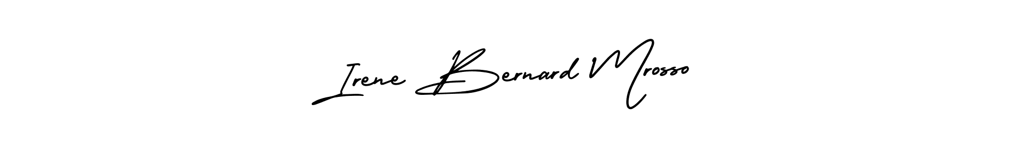 The best way (AmerikaSignatureDemo-Regular) to make a short signature is to pick only two or three words in your name. The name Irene Bernard Mrosso include a total of six letters. For converting this name. Irene Bernard Mrosso signature style 3 images and pictures png