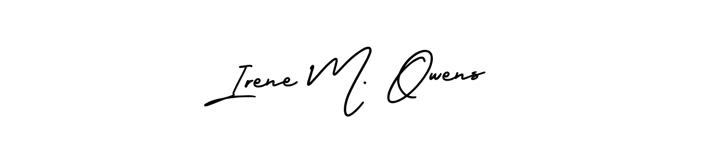 How to make Irene M. Owens name signature. Use AmerikaSignatureDemo-Regular style for creating short signs online. This is the latest handwritten sign. Irene M. Owens signature style 3 images and pictures png