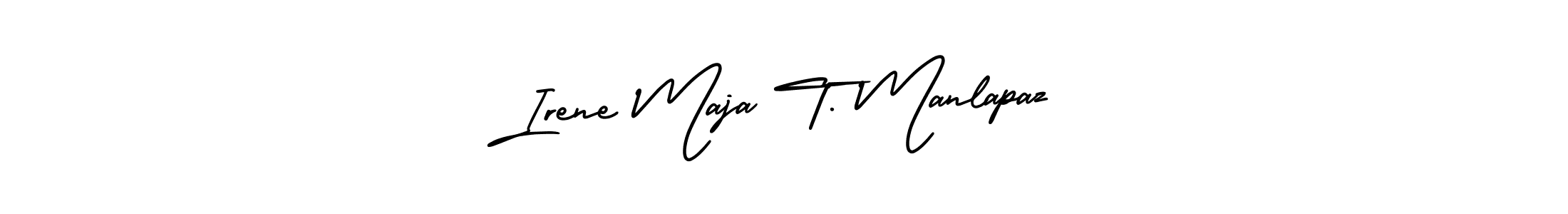 How to make Irene Maja T. Manlapaz signature? AmerikaSignatureDemo-Regular is a professional autograph style. Create handwritten signature for Irene Maja T. Manlapaz name. Irene Maja T. Manlapaz signature style 3 images and pictures png