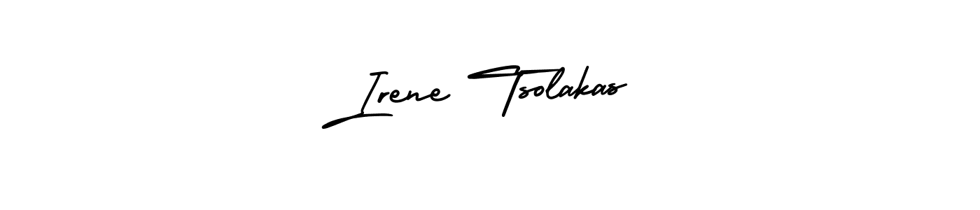 AmerikaSignatureDemo-Regular is a professional signature style that is perfect for those who want to add a touch of class to their signature. It is also a great choice for those who want to make their signature more unique. Get Irene Tsolakas name to fancy signature for free. Irene Tsolakas signature style 3 images and pictures png