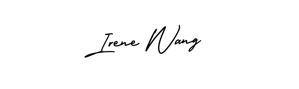 AmerikaSignatureDemo-Regular is a professional signature style that is perfect for those who want to add a touch of class to their signature. It is also a great choice for those who want to make their signature more unique. Get Irene Wang name to fancy signature for free. Irene Wang signature style 3 images and pictures png