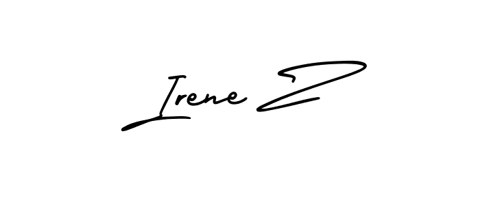 How to make Irene Z signature? AmerikaSignatureDemo-Regular is a professional autograph style. Create handwritten signature for Irene Z name. Irene Z signature style 3 images and pictures png