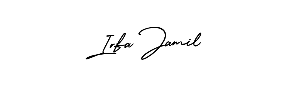 Irfa Jamil stylish signature style. Best Handwritten Sign (AmerikaSignatureDemo-Regular) for my name. Handwritten Signature Collection Ideas for my name Irfa Jamil. Irfa Jamil signature style 3 images and pictures png