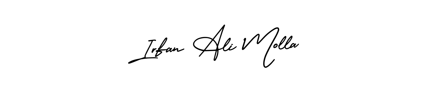 How to make Irfan Ali Molla name signature. Use AmerikaSignatureDemo-Regular style for creating short signs online. This is the latest handwritten sign. Irfan Ali Molla signature style 3 images and pictures png