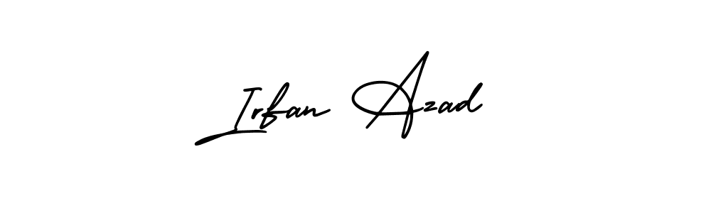 How to Draw Irfan Azad signature style? AmerikaSignatureDemo-Regular is a latest design signature styles for name Irfan Azad. Irfan Azad signature style 3 images and pictures png