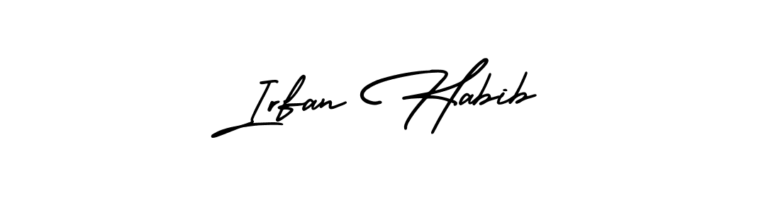 You should practise on your own different ways (AmerikaSignatureDemo-Regular) to write your name (Irfan Habib) in signature. don't let someone else do it for you. Irfan Habib signature style 3 images and pictures png