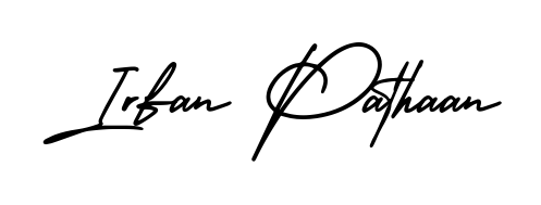 Check out images of Autograph of Irfan Pathaan name. Actor Irfan Pathaan Signature Style. AmerikaSignatureDemo-Regular is a professional sign style online. Irfan Pathaan signature style 3 images and pictures png