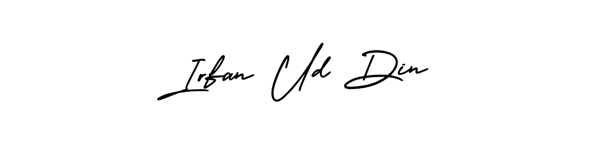 Similarly AmerikaSignatureDemo-Regular is the best handwritten signature design. Signature creator online .You can use it as an online autograph creator for name Irfan Ud Din. Irfan Ud Din signature style 3 images and pictures png