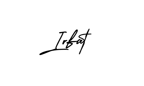 AmerikaSignatureDemo-Regular is a professional signature style that is perfect for those who want to add a touch of class to their signature. It is also a great choice for those who want to make their signature more unique. Get Irfat name to fancy signature for free. Irfat signature style 3 images and pictures png