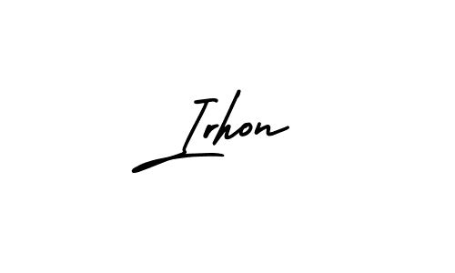Check out images of Autograph of Irhon name. Actor Irhon Signature Style. AmerikaSignatureDemo-Regular is a professional sign style online. Irhon signature style 3 images and pictures png