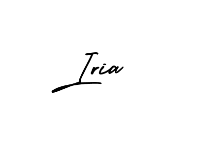 Design your own signature with our free online signature maker. With this signature software, you can create a handwritten (AmerikaSignatureDemo-Regular) signature for name Iria. Iria signature style 3 images and pictures png