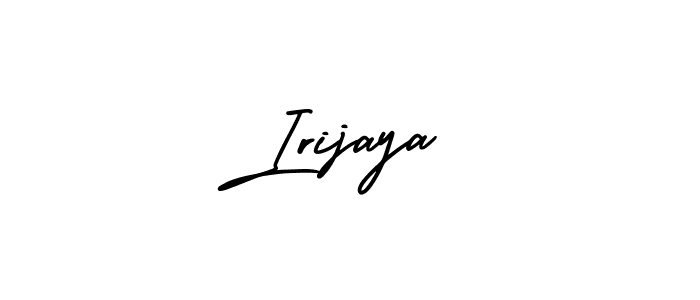 Make a beautiful signature design for name Irijaya. With this signature (AmerikaSignatureDemo-Regular) style, you can create a handwritten signature for free. Irijaya signature style 3 images and pictures png