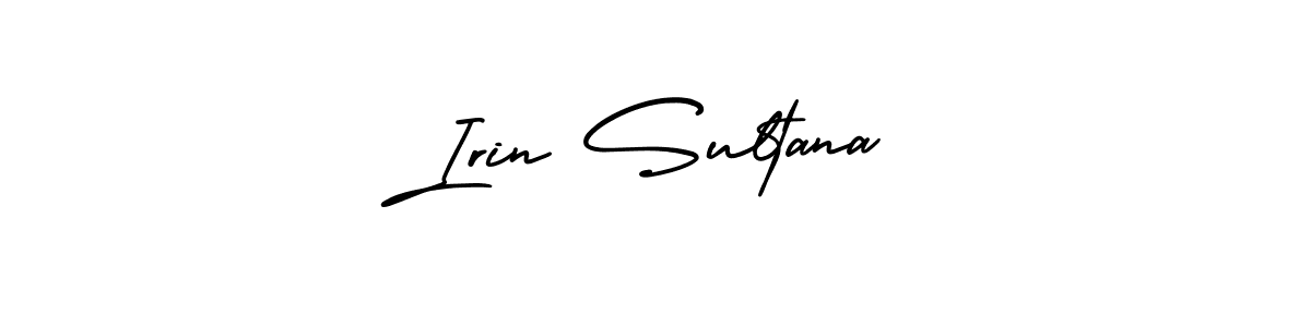 How to Draw Irin Sultana signature style? AmerikaSignatureDemo-Regular is a latest design signature styles for name Irin Sultana. Irin Sultana signature style 3 images and pictures png