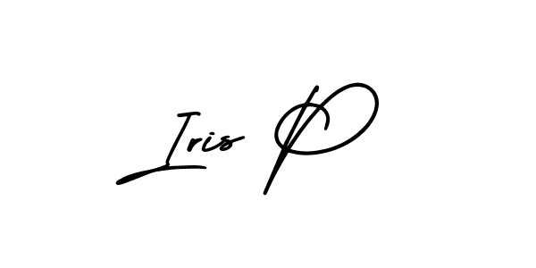 Use a signature maker to create a handwritten signature online. With this signature software, you can design (AmerikaSignatureDemo-Regular) your own signature for name Iris P. Iris P signature style 3 images and pictures png