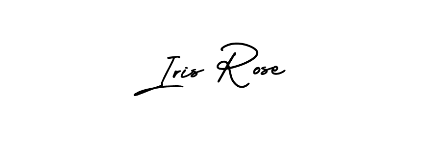 How to make Iris Rose name signature. Use AmerikaSignatureDemo-Regular style for creating short signs online. This is the latest handwritten sign. Iris Rose signature style 3 images and pictures png