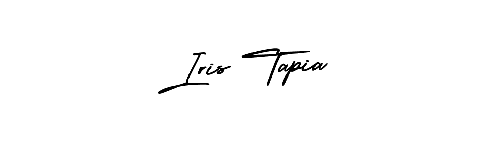 How to make Iris Tapia name signature. Use AmerikaSignatureDemo-Regular style for creating short signs online. This is the latest handwritten sign. Iris Tapia signature style 3 images and pictures png