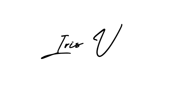 The best way (AmerikaSignatureDemo-Regular) to make a short signature is to pick only two or three words in your name. The name Iris V include a total of six letters. For converting this name. Iris V signature style 3 images and pictures png