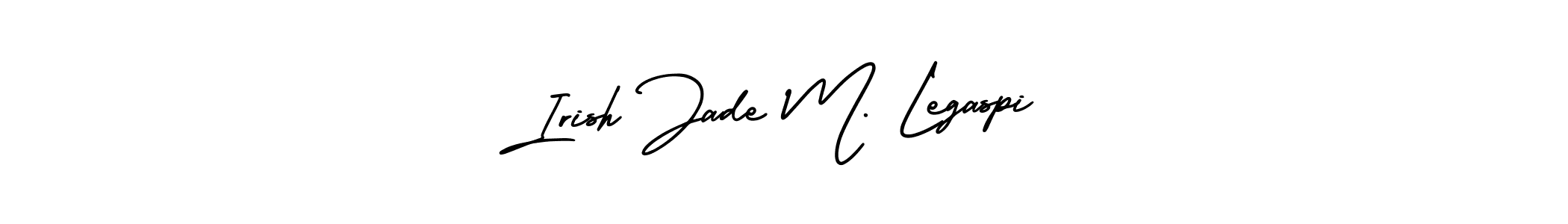 This is the best signature style for the Irish Jade M. Legaspi name. Also you like these signature font (AmerikaSignatureDemo-Regular). Mix name signature. Irish Jade M. Legaspi signature style 3 images and pictures png