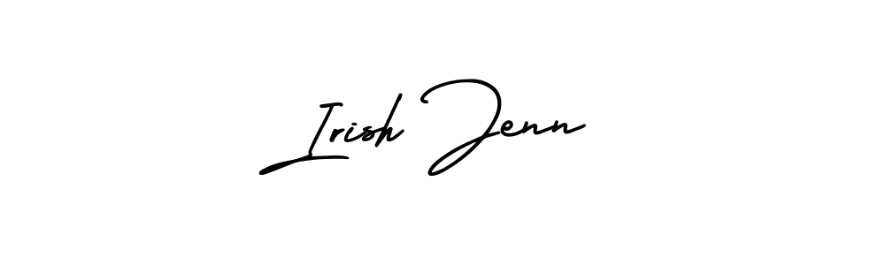 How to Draw Irish Jenn signature style? AmerikaSignatureDemo-Regular is a latest design signature styles for name Irish Jenn. Irish Jenn signature style 3 images and pictures png