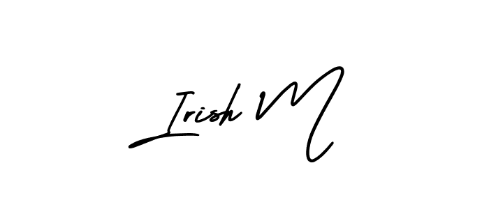 How to Draw Irish M signature style? AmerikaSignatureDemo-Regular is a latest design signature styles for name Irish M. Irish M signature style 3 images and pictures png