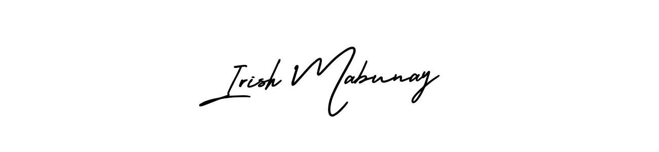 It looks lik you need a new signature style for name Irish Mabunay. Design unique handwritten (AmerikaSignatureDemo-Regular) signature with our free signature maker in just a few clicks. Irish Mabunay signature style 3 images and pictures png